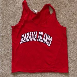 BOYS - Red Bahama Islands 🌴 Tank Top - Size 2-4